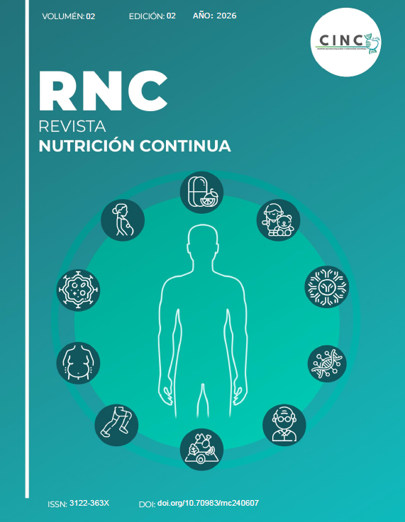 					Ver Vol. 2 Núm. 02 (2026): Revista Nutrición Continua
				